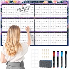 Ospelelf 2026 Wall Calendar Large 32'' x 48'' Dry Erase Calendar, Yearly Lami... picture