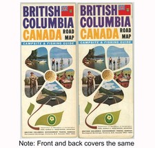 Vintage 1963-4 British Columbia Canada Official Road Map picture