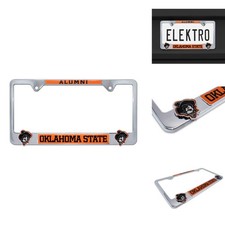 Elektroplate Oklahoma State University Alumni Chrome Metal License Plate Frame picture