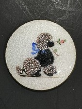Vintage Guilloche Enamel Trinket Top (Read) picture