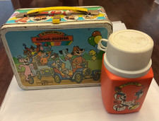 Vintage The Funtastic World Of Hanna-Barbera Metal Lunchbox / Thermos 1977 picture