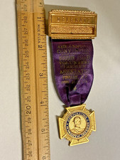 1933 HUDSON VALLEY VOLUNTEER FIREMEN'S DELEGATE MEDAL - CORONATION YONKERS NY picture