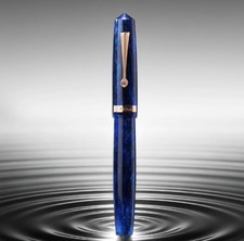 OMAS Studio Fountain Pen in Azzurro Diamante with Rose Gold Trim - Fine - NEW picture