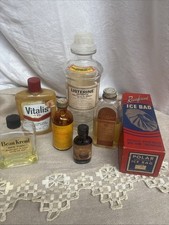 7 Vintage Bathroom Necessities-Beau Kreml Hair Tonic, 2% Gentian Violet, Creolin picture