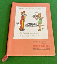 Menu Chapter 355 - Château du Clos Peugeot - 7/6/1969 - Illustrated by Jean Effel picture