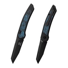 Sharp Blade Viper Ti EDC Folding Knife 14C28N Black PVD Titanium Handle picture