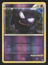 English LP Gastly 63/102 TM Reverse Holofoil Pokemon Triumphant picture