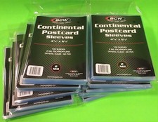 1000 BCW CONTINENTAL POSTCARD SLEEVES, 2 MIL CRYSTAL CLEAR, 4-3/8 X 6-1/4 picture