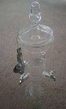 Vintage Kubler Abstinence Fountain  Lady 4 Spouts Glass Pre-owned Vg Condition picture