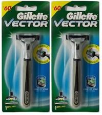 Gillette Vector Razor Handle - Holds All Atra Plus & Contour Blades (2 Pack) picture