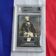 Marquis de Lafayette Handwritten Word Cut from a Autograph Letter Signed Beckett picture