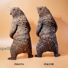 NEW JXK 1/6 Fierce Brown Bear Figure Animal Model Scene GK Decoration Gift Toys picture