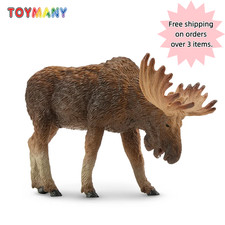 Toymany Moose Figurine Realistic Collectible Statue Home Decor Display Gift picture