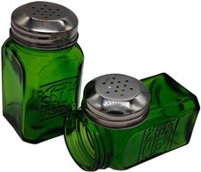 Vintage Salt and Pepper Shakers (Green, Medium) picture