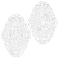 2 Pcs Lace Placemats Lace Doilies for Tables 12x16 inch picture