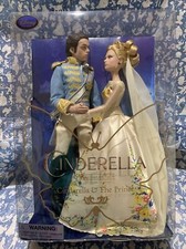 RETIRED BRAND NEW DISNEY LIVE ACTION LIMITED CINDERELLA & THE PRINCE DOLL SET picture