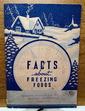 Facts About Freezing Foods Book V ~ 1944 Vintage Cookbook Booklet Kutztown PA picture
