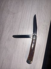 VINTAGE CASE Knife XX USA 1964-1969 Jigged Bone Circle TRAPPER KNIFE 6254 picture