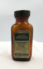 BW - 1950's Parke, Davis & CO Ambrodryl Detroit Mich 3 7/8 
