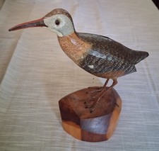 J.E. Russell Signed Virginia Rail Wood Carving, Signed and Numbered picture