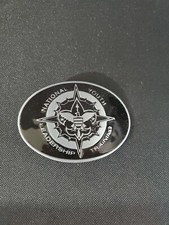 Boy Scouts Of America National Youth Leadership Training Belt Buckle Black Metal picture