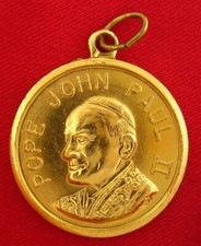 Vintage POPE JOHN PAUL II Medal PROTECTOR OF THE FAITH INSTALLED 1978 Pendant picture