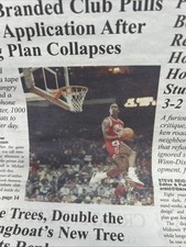 Awesome Michael Jordan Photo Featured On A Local Newspaper picture