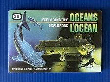 Vintage Canadian Brooke Bond Complete Official Album No. 14 Exploring The Oceans picture