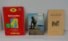 1960s Denmark Sweden Travel Ephemera Lot Map Rand McNally Guide Den Gamle By picture