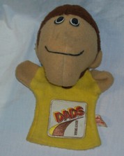 Vintage 1970s DAD'S ROOT BEER Soda Pop Cloth HAND PUPPET - Bottle Old Style Logo picture