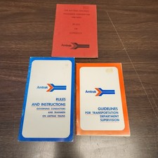 3 Vintage Amtrak Railroad Publications, Rules of Conduct Instructions Guidelines picture