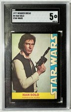 1977 Star Wars Wonder Bread #4 Han Solo SGC 5 picture