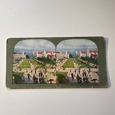 The Grand Plaza From Administration Building Antique Stereoview Card 5H6-5 picture