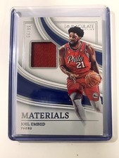 Panini Immaculate Collection 22-23 Joel Embiid 76ers Materials ICM-EMB Patch /99 picture