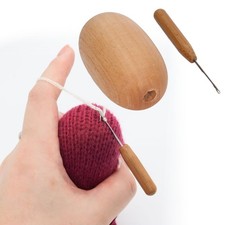 Darning Egg Sturdy Wood For Clothing Darning New↑ picture