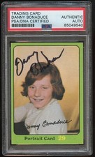 Danny Bonaduce #72B CREASED signed autograph 1971 Partridge Family Card PSA Slab picture