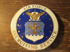 Air Force Recruiting Service pocket badge large and heavy old type picture