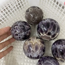 1pc Randomized Wholesale Feathers Dream Amethyst Ball Quartz Crystal Sphere picture