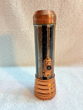 Vintage Ever Ready Flashlight Copper all metal battery collectible tool  RARE picture
