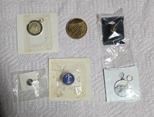 Vintage Masonic Pins Coin Key Tag Lot Grand Lodge Texas Georgia AF&AM picture