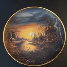 FRANKLIN MINT HEIRLOOM PORCELAIN PLATE 