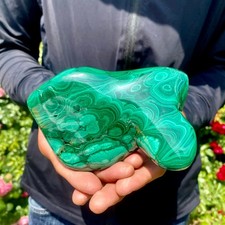 1.4LB  Natural Chrysocolla/Malachite transparent cluster rough mineral sample picture