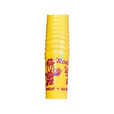 Vintage Lg. Schwebel’s Happy The Clown Yellow Plastic Cups Lot of 12 Advertising picture