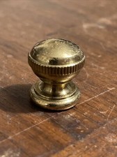 vintage solid brass heavy lamp harp finial pair stiffel moreau rembrandt picture