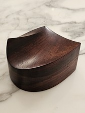 Vintage 1970s Studio Craft Sculpted Walnut Jewelry Box Falwell Style Kinetic picture