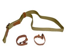 For Soviet Russian M38M44M91/30 Mosin Nagant Rifle Canvas Carry Sling Dark Khaki picture