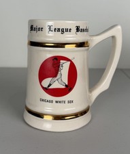 Vintage Chicago White Sox Ceramic Beer Stein Mug Retro Batter Logo MLB VTG picture
