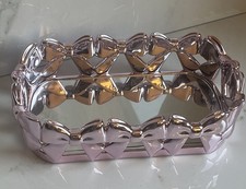 Bath & Body Works BBW Mirror Tray Pink Bows Emily in Paris accessories metallic picture