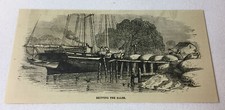 1880 magazine engraving ~ COTTON ~ SHIPPING THE BALES picture