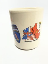 VTG Berlin Divided City Checkpoint Charlie Cold War Souvenir Coffee Mug Military picture